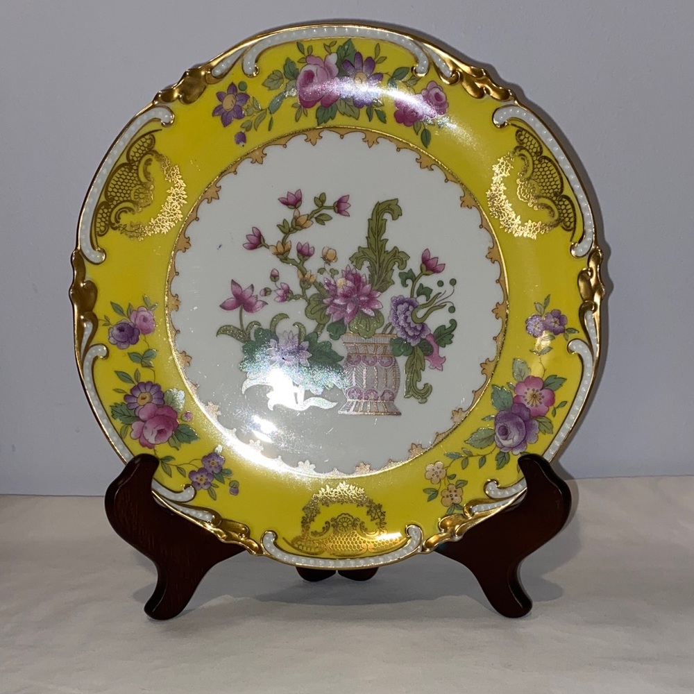 antique Imperial Crown China plate Austria, 10”